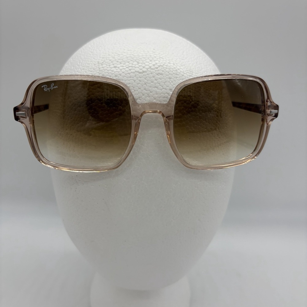 Ray Ban Womens Sunglasses RB 1973 1281/51 Square II 53-20-140 Grandiant Brown - Picture 1 of 15